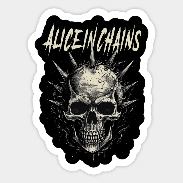 ALICE IN CHAINS VTG Sticker by a.rialrizal